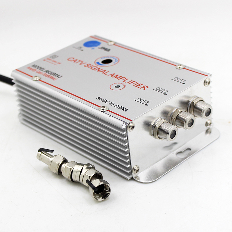 2/3/4/6/8 Way 20DB CATV TV Antenna Signal Amplifier Booster Splitter 8620SA2 8620SA3 for Digital TV Equipments EU Plug 220V