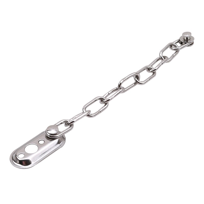 Loack antirrobo para puerta, pieza de cerradura, cadena de seguridad de Color plata y acero inoxidable, cerrojo, pestillo, protector de armario