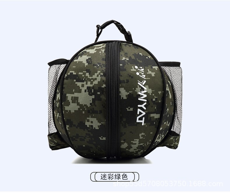 Sac à dos universel pour ballon de basket-Ball, sac à main rond réglable avec bandoulière, rangement: T