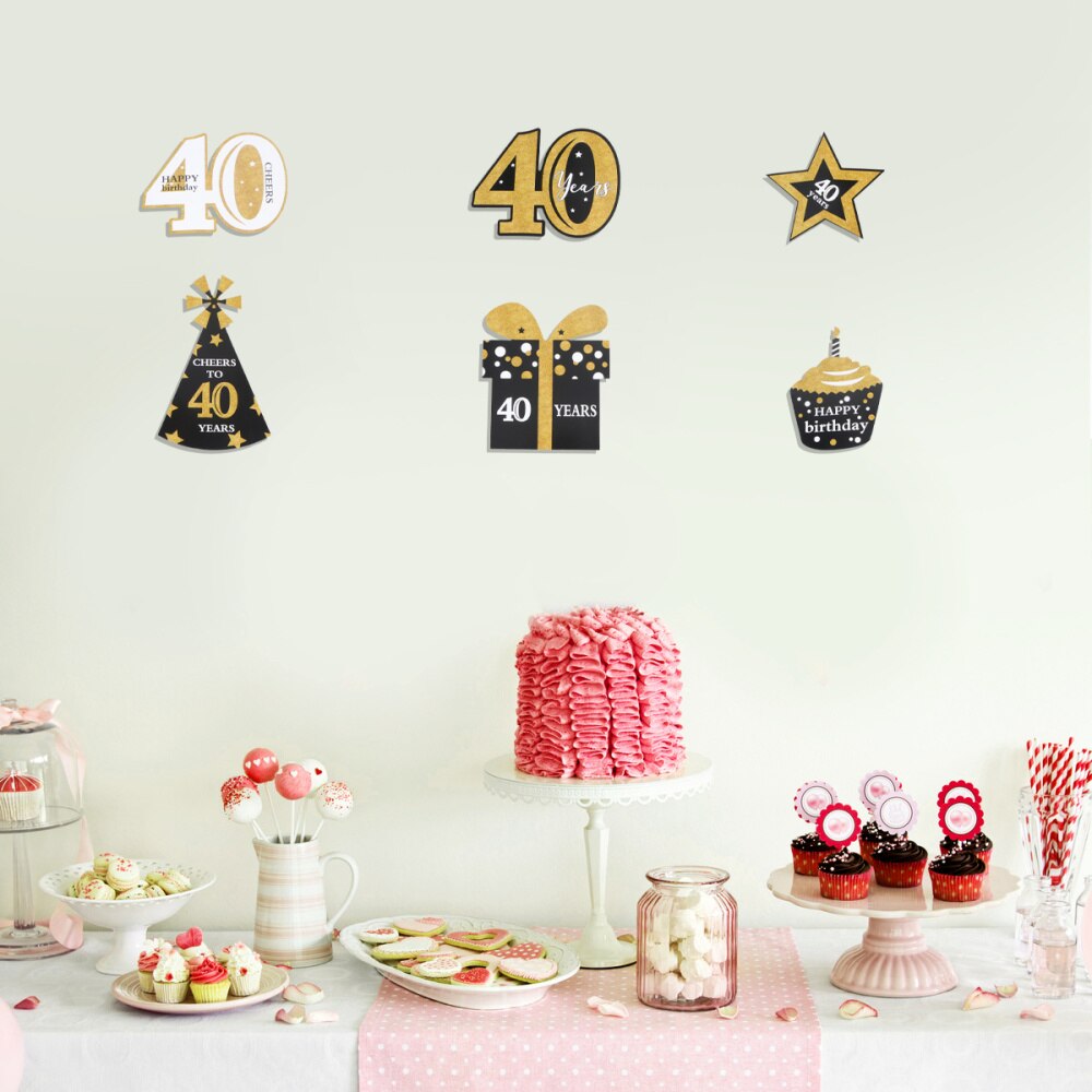 24pcs Birthday Party Photo Props Hand Hold Photo Props Funny Party Decorative Photo Props (30 Years Old)