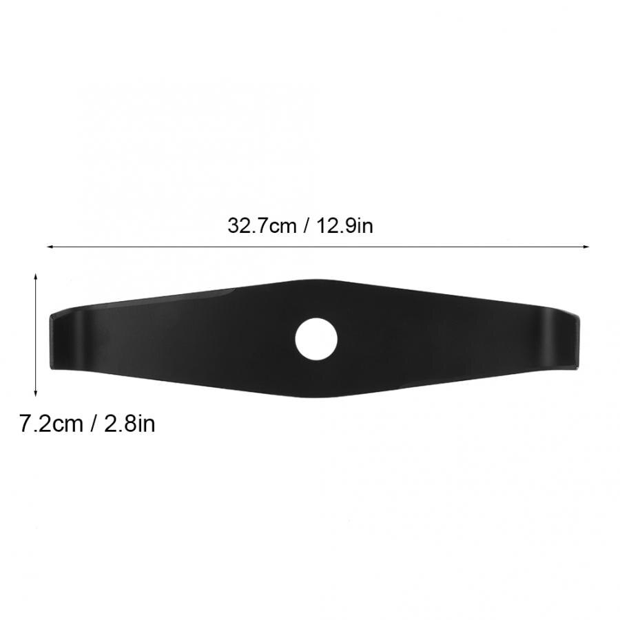 Brush Cutter Blade Manganese Steel Brush Cutter 2 Tooth Blade Lawn Mower Blade Replacement Accessories Trimmer Blade: Default Title