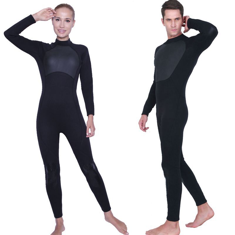 3mm kombinezon neoprenowy męski jednoczęściowy ciepły kombinezon damski z długimi rękawami odporna na zimno para Snorkeling Surfing kostiumy kąpielowe