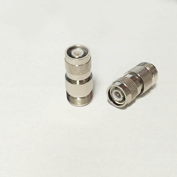 1Pc N Vrouwelijke Jack Naar Tnc Plug Rf Coax Adapter Converter Rechte Vernikkelde