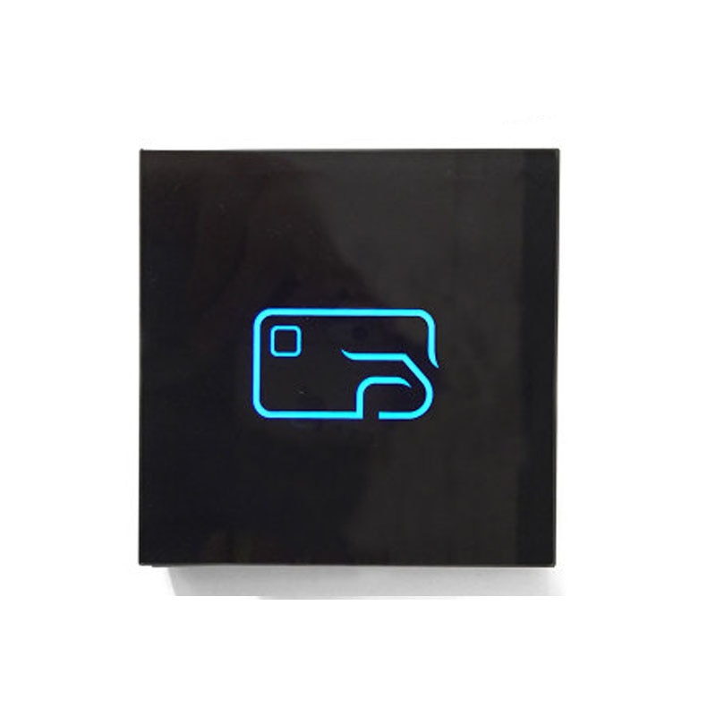 tempered glass Dual Frequency RFID 125 khz-1356 mhz nfc reader wiegand access control reader +IC nfc tag/ ID key tag