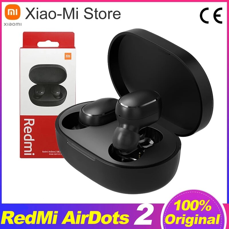 Oryginalny Xiaomi Redmi Airdots 2 TWS słuchawki bezprzewodowe bluetooth 5.0 słuchawki Stereo redukcja szumów Mic sterowanie głosem Air2 SE
