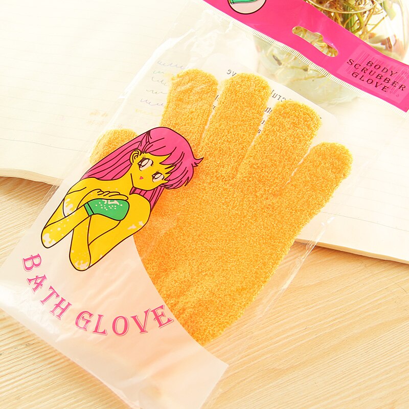 10Pcs Bath Gloves Exfoliating Wash Skin Spa Massage Body Scrubber Cleaner Shower Gloves Foam Bath Body Massage Glove