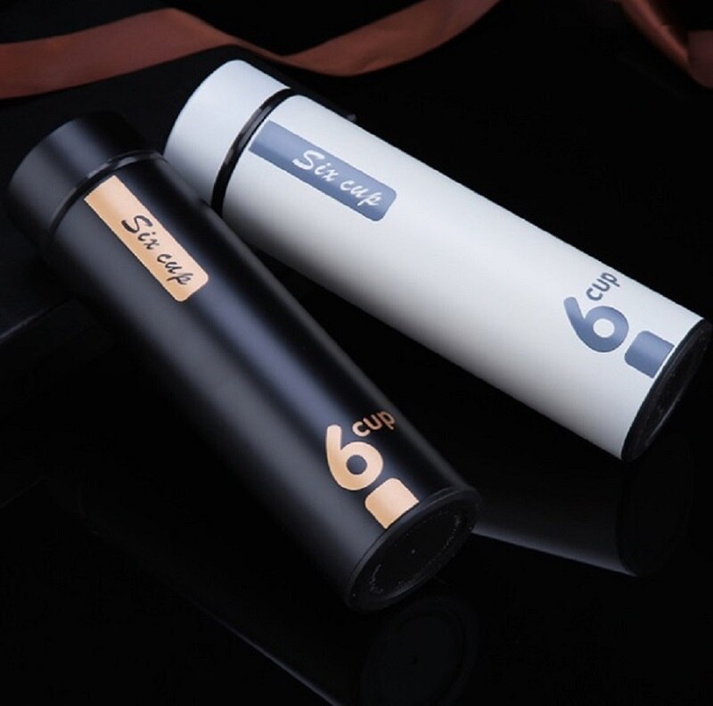 304 Stainless Steel Water Bottle 500ml Water drinking Bottle Vacuum Insulated Wide Mouth Travel Portable Thermal drink Bottle