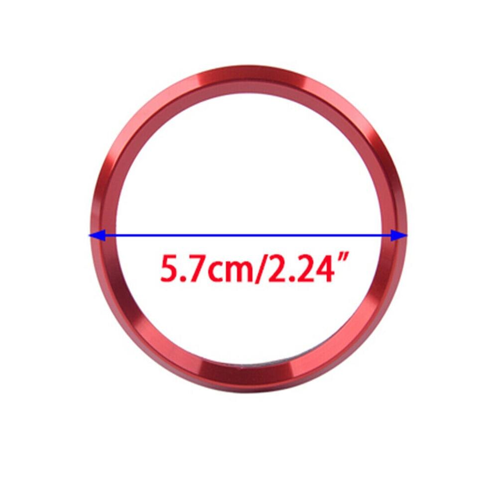 Eidran 4 stk 57mm røde aluminium hjul center hub ring cover trim passer til mazda cx -5