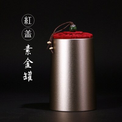 Small Special-shaped Tea Cans Tea General Packaging Tin Box Metal Spot Tinplate Cans Tea Organizer Kitchen Supplies: red gold