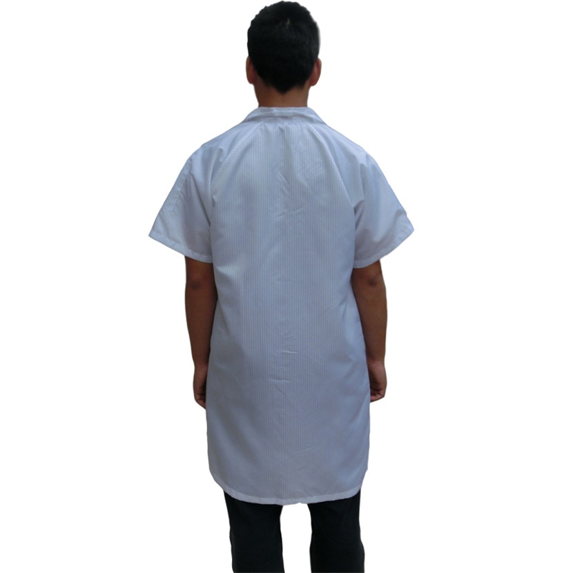 Zomer Anti Statische Beschermende Kleding Cleanroom Kleding ESD Jas Werken Kleding Antistatische Werkkleding Schoon Korte Mouwen Jas