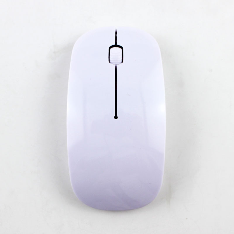 2.4Ghz Draadloze Muis Rgb Muis Draadloze Computer Stille Mause Ergonomische Gaming Muis Laptop Pc Voor Huawei Xiaomi: white