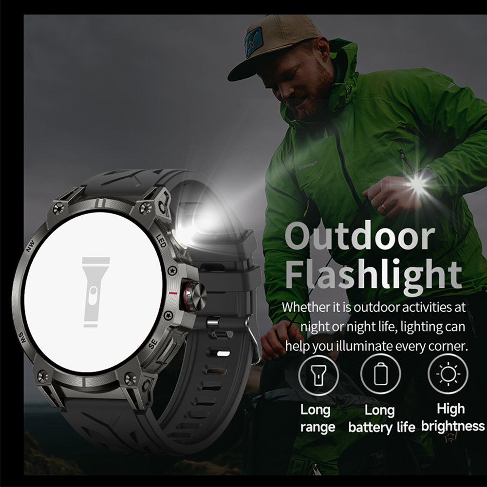 2025 Nuovo per Huawei Xiaomi Astuto Della Vigilanza Degli Uomini tutto'aperto Bussola 760mAh Grande Batteria sport Chiamata Bluetooth 1.85 "ultra HD Smartwatch