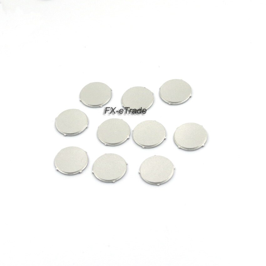 10 Uds. Botón Central Clickwheel negro plateado gris dorado rojo para iPod 6th 7th Classic 80GB 120GB 160GB: Silver 10pcs