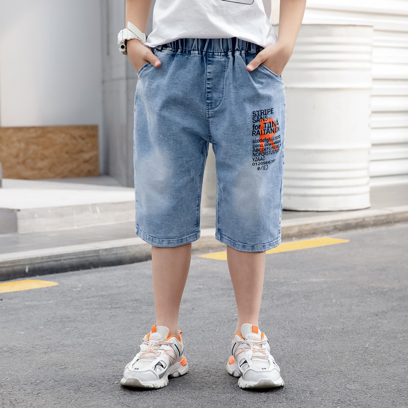 2022 ragazzi ragazza Jeans a zampa larga elasticizzati a gamba larga pantaloni per bambini in Denim con taglio a stivale capispalla per bambini pantaloni lunghi abbigliamento per ragazza