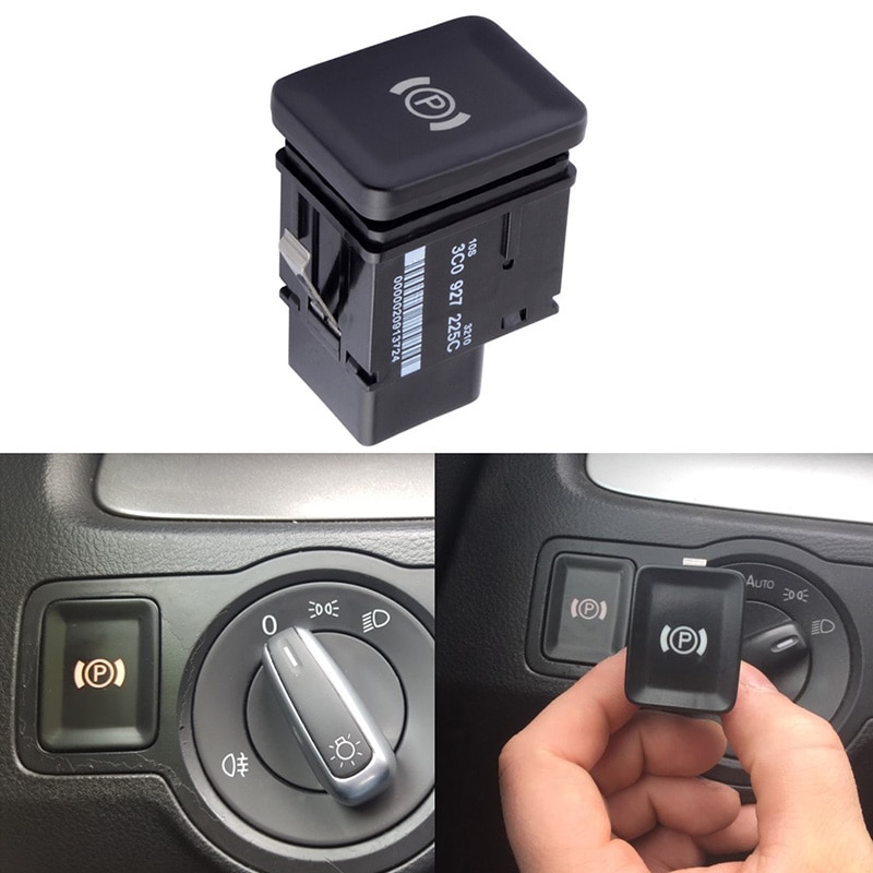 SPEEDWOW Car Electronic Handbrake Parking Switch Brake Button EPB Handbrake Switch For VW PASSAT B6 C6 3C2 3C5 3C0927225