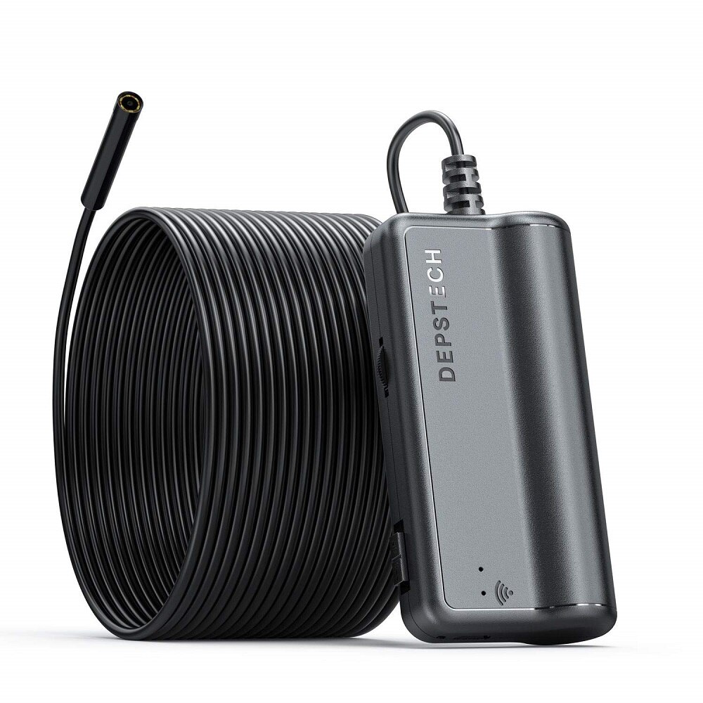 Depstech Draadloze Endoscoop 2.0MP Hd Wifi Borescope IP67 Waterdichte Inspectie Camera 16 Inch Brandpuntsafstand Voor Android & Ios: Default Title
