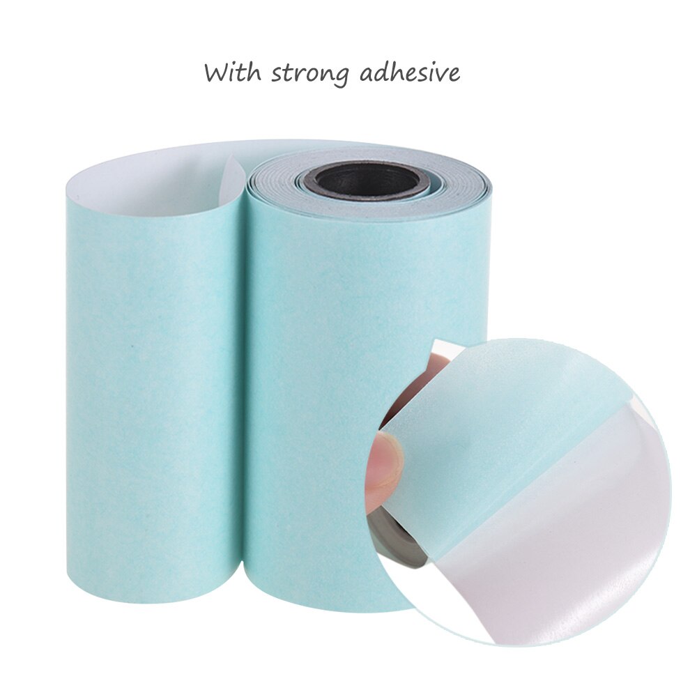 Printable Sticker Paper Roll Direct Thermal Paper with Self-adhesive for PeriPage A6 / PAPERANG P1/P2 Mini Photo Printer 3 Rolls