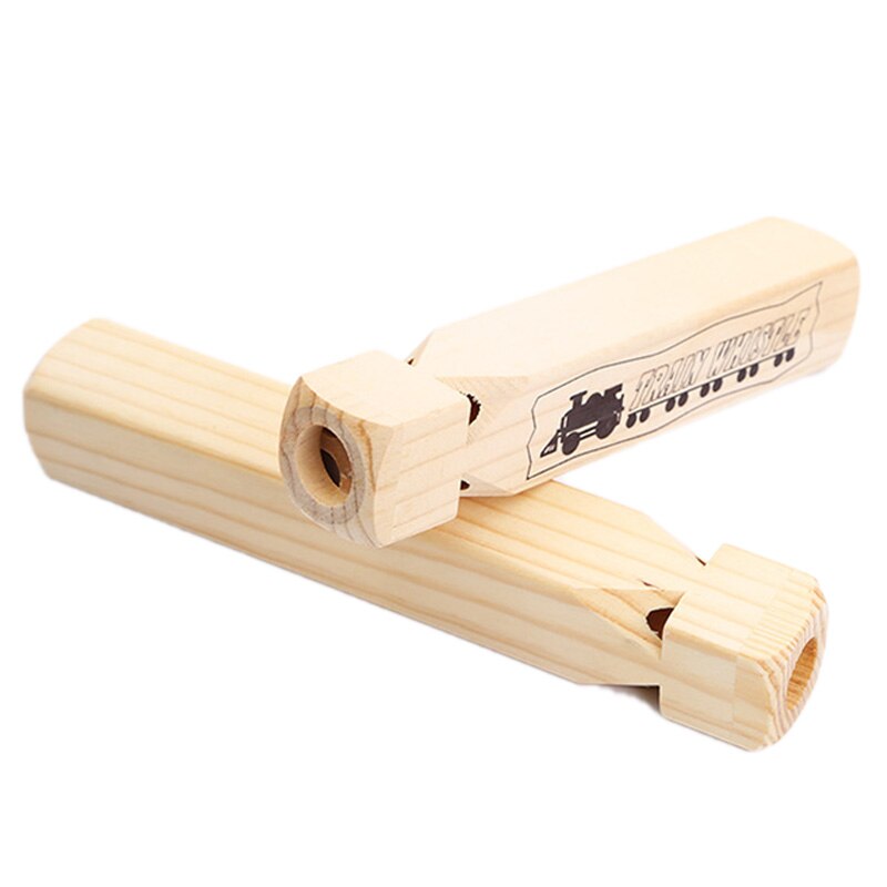 1 szt. Dźwięk lokomotywy ostrzeżenie drewno parowe pociąg parowy gwizdek drewniany pociąg gwizdek: Default Title