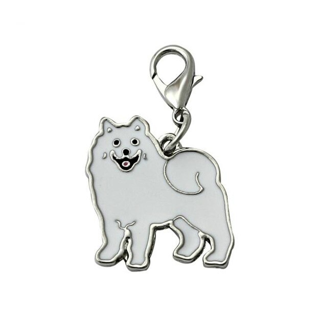 Disco de identificación para perro colgante de 25mm con placa de identificación de Mascota, accesorios de esmalte, Collar con etiqueta para perro, etiquetas de identificación en 15 colores: B7