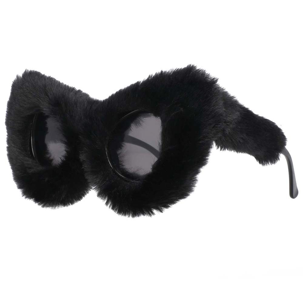 Gafas De Sol De ojo De gato para mujer, lentes De terciopelo De piel suave, estilo Punk, a la , UV400, hechas a mano, 54190