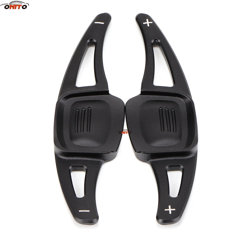 Palanca de cambio de volante de coche accesorio de Auto palanca de cambios extendida 2 unids/lote apto para vw C-TREK TERAMONT TIGUAN L PHIDEON CC: Black