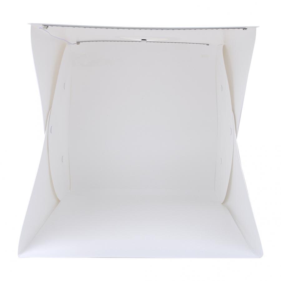 40*40cm LED Folding Lightbox Portable Photography Photo Studio Softbox Adjustable Brightness Light Box 4 Colors Background flash
