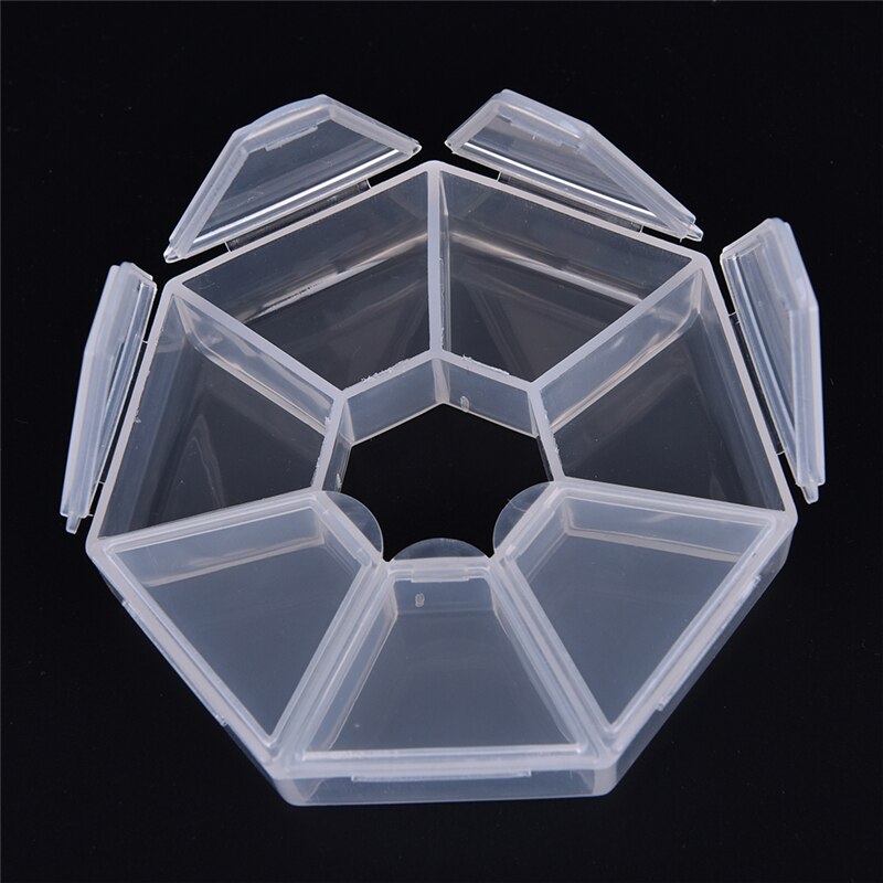Caja portatil para guardar clips, 1 unidad, 7 Cajas de almacenamiento, caja organizadora de escritorio