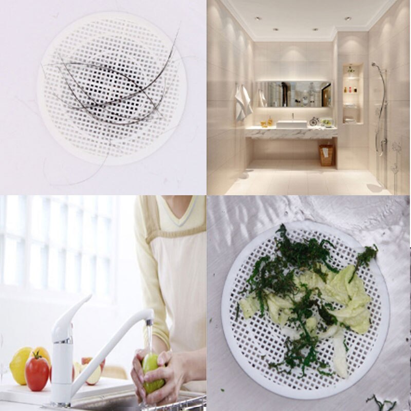 Filter Drain Hair Strainer Trap Basin Stopper Tub Strainer Sink Cover Can be Cut 12cm Hair Catcher Shower Floor Drain Cover Home