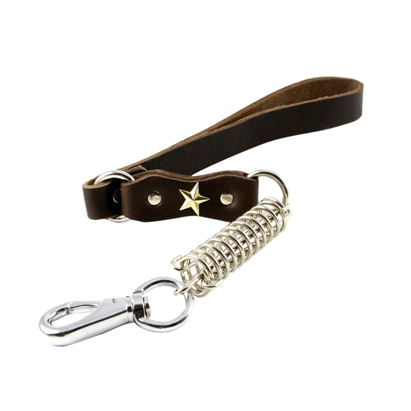 Laisse en cuir pour grands chiens | Chaînes pour chiens de printemps, bonne , Husky Labrador, laisse courte, corde de Traction, accessoires pour animaux de compagnie