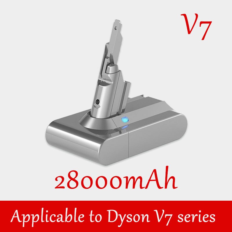 per Dyson V6 V7 V8 V10 tipo A/B 28000mAh batteria di ricambio per aspirapolvere portatile senza cavo Dyson: nero