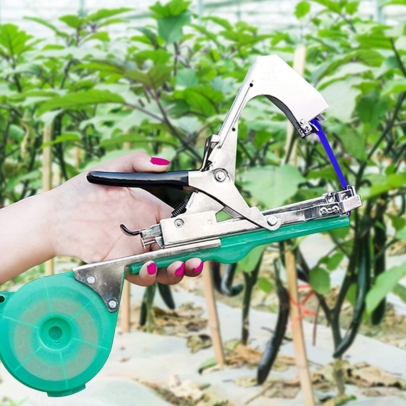 12 Pcs/set Home Plant DIY Tying Machine Device Set Tying Tomatoes Cucumbers and Other Plant Branches Vines Garden Grafting Tools