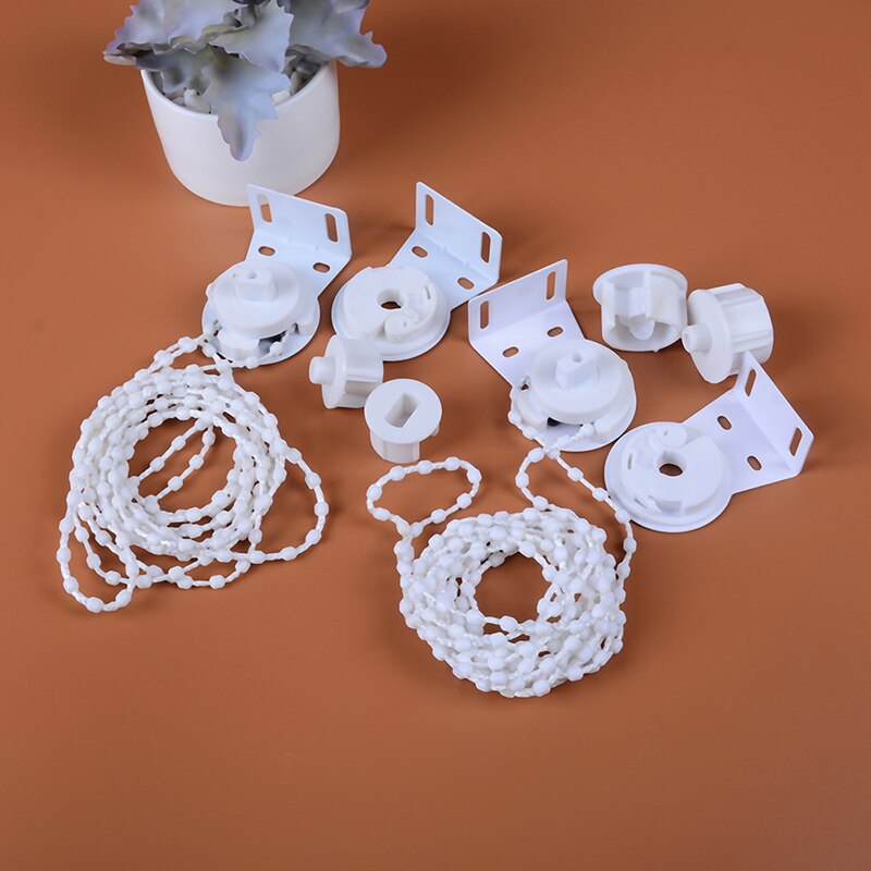 Home Decor 28mm/38mm Bead Window Treatments Hardware Roller Blind Shade Kit Cluth Control Ends Bracket Chain Curtain Accessories