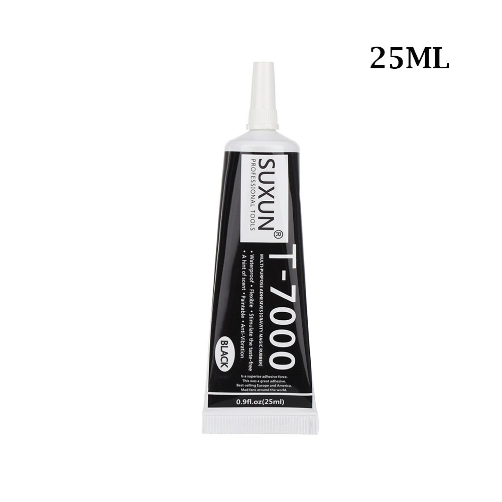 15/25/50/110ml T7000 Glue Black Epoxy Resin Sealant Strength Adhesive Fixed Mobile Phone Handicraft Repair Tools: 25ml
