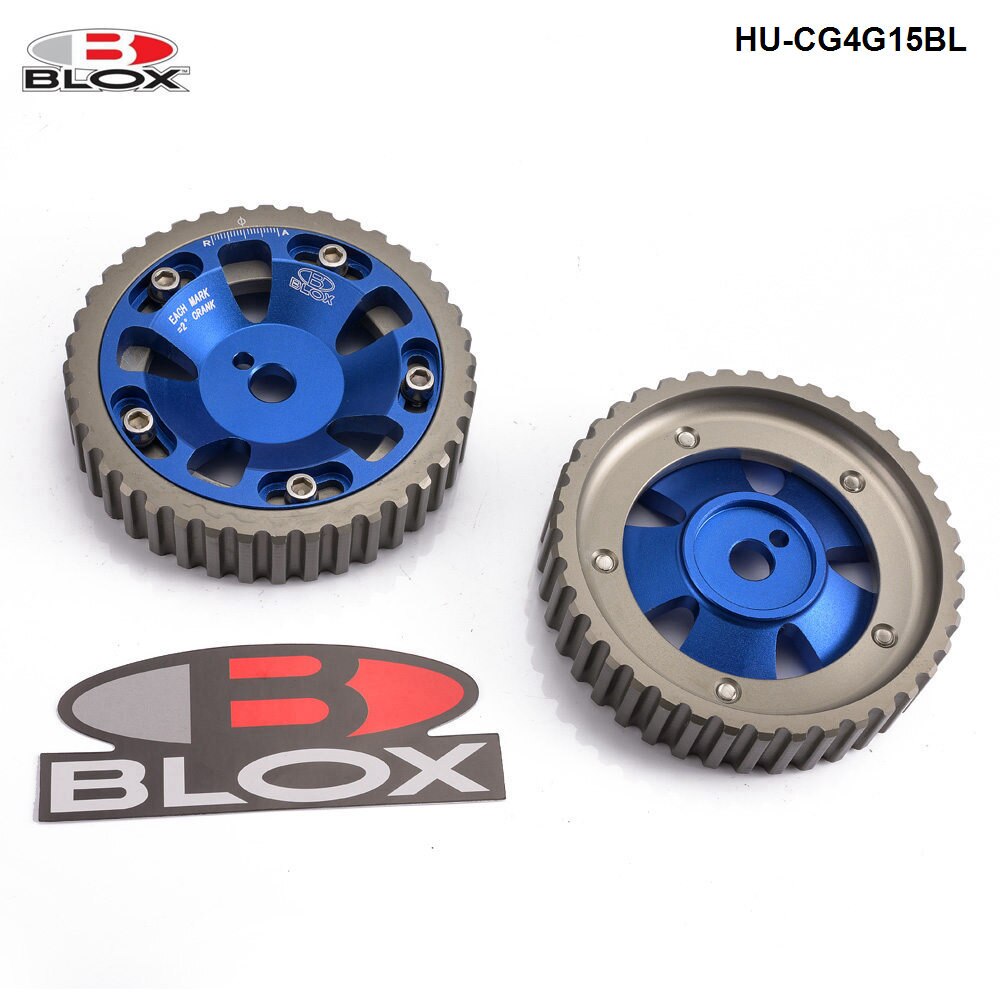 2Pcs Engine Motor Adjustable Cam Gear Shaft Wheel Spocket Blox For Mitsubishi 4G15/4G13 HU-CG4G15BL