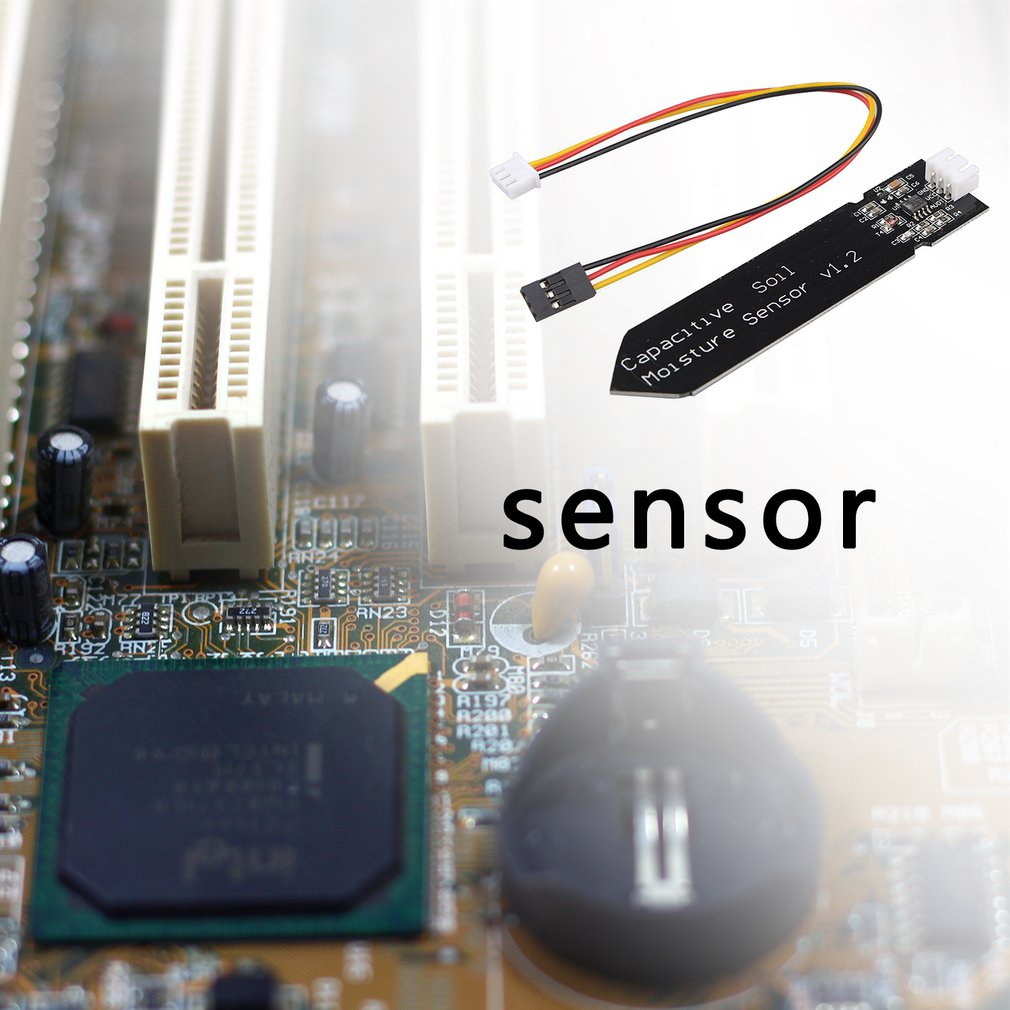 Analog Capacitive Soil Moisture Sensor Corrosion Resistant With Cable Wire Capacitive soil moisture sensor