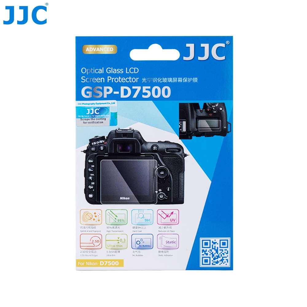 JJC Voor NIKON D7500 ultradunne LCD Screen Protector Camera Display Cover