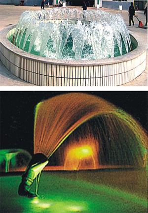 DN15 20 25 40 50 Adjustable universal fan shaped fountain head, rockery fountain, pool flat nozzle, duck nozzle fountain head.