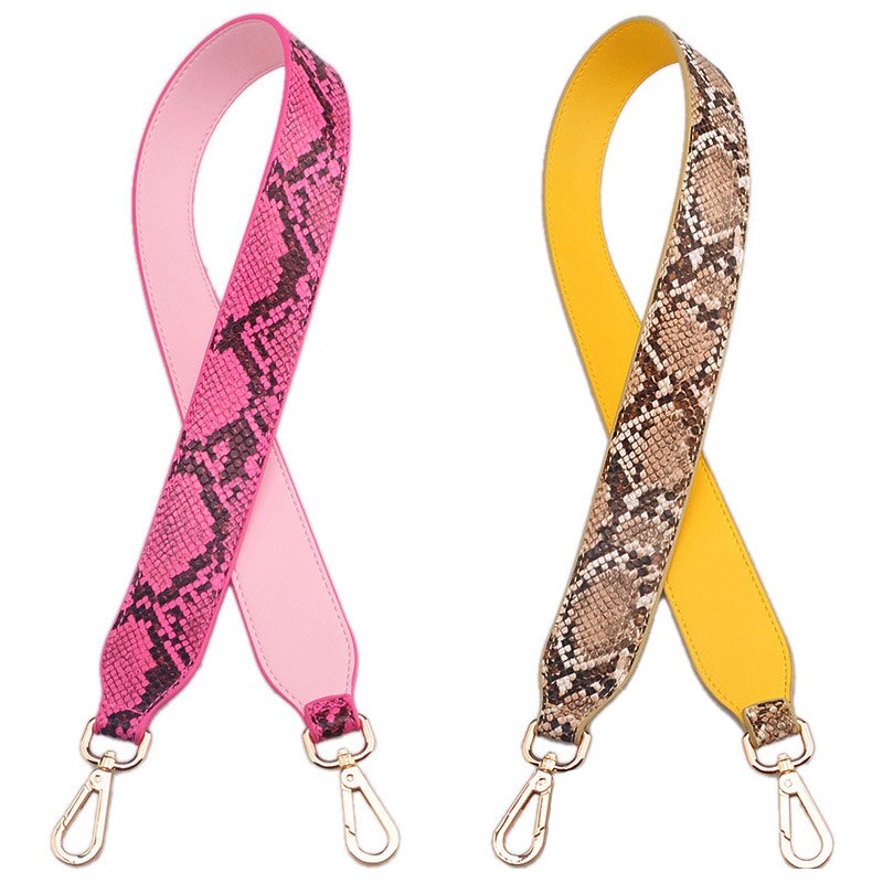Bolso de piel sintética con correa para mujer, bandolera de cuero de , Mini Cinturón de piel de serpiente, tamaño 90cm,