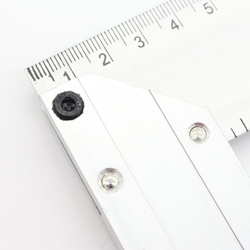 90° Carpenter Angle Finder Ruler Gauge Thickening Aluminum Woodworking Square Gauge 200mm 250mm 300mm