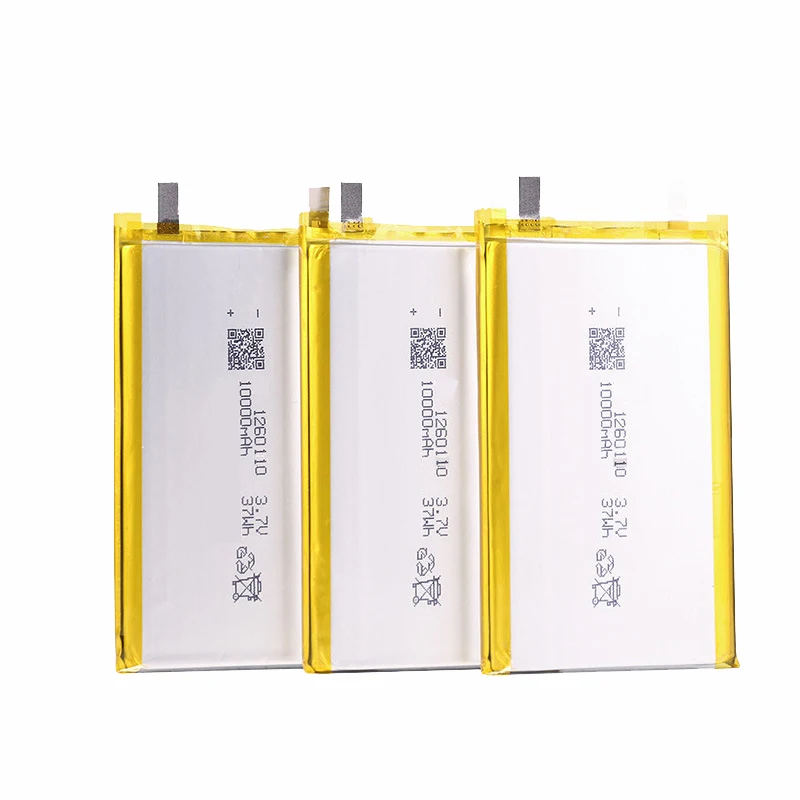 3.7V 10000mAH 1260110 Batería recargable de iones de litio de polímero Li-ion para baterías de libros electrónicos de mesa GPS de banco de energía de juguete