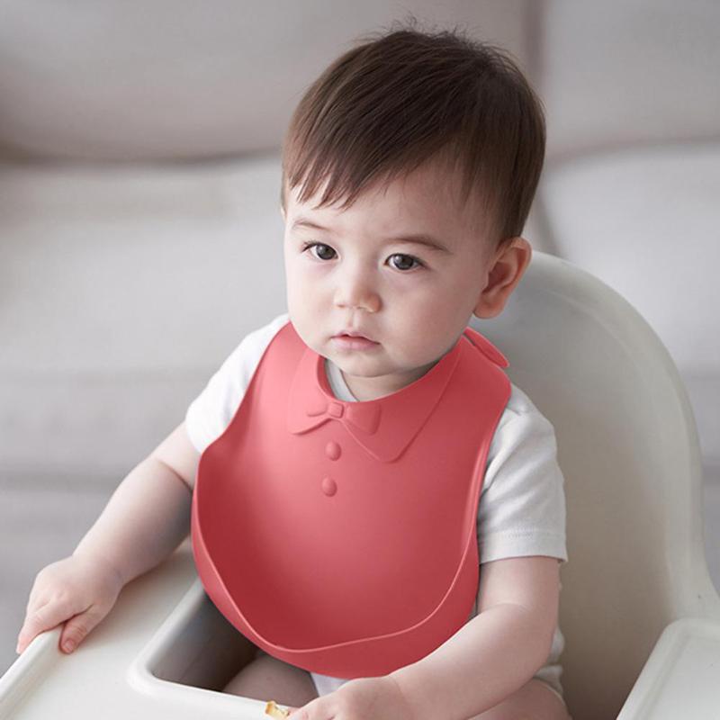 Baby Fütterung Lätzchen PP Silikon freundlicher Wasserdicht Speichel Handtuch Karikatur Schürzen Baby Kleinkind öl-nachweisen Fütterung Lätzchen rülpsen Tücher