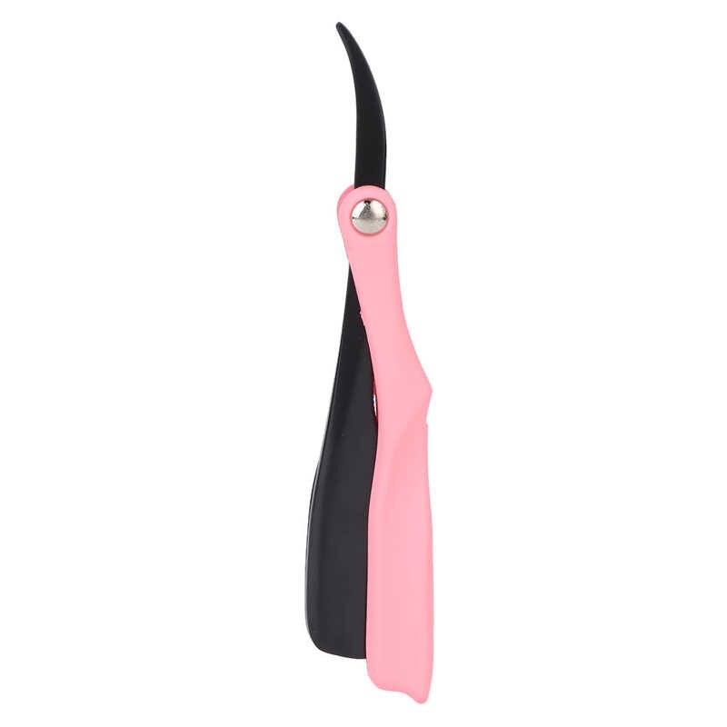 Maquinilla de afeitar Vintage plegable para hombre, navaja clásica de borde recto, aerodinámico plegable ligero para salón de belleza