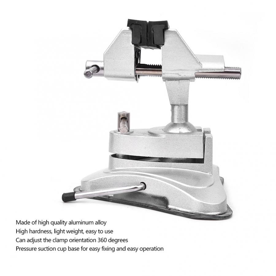 Zuig Type Aluminium Bankschroef 360 Graden Rotatie Vacuüm Universele Bankschroef Tafel Klem 70Mm Verstelbare Range