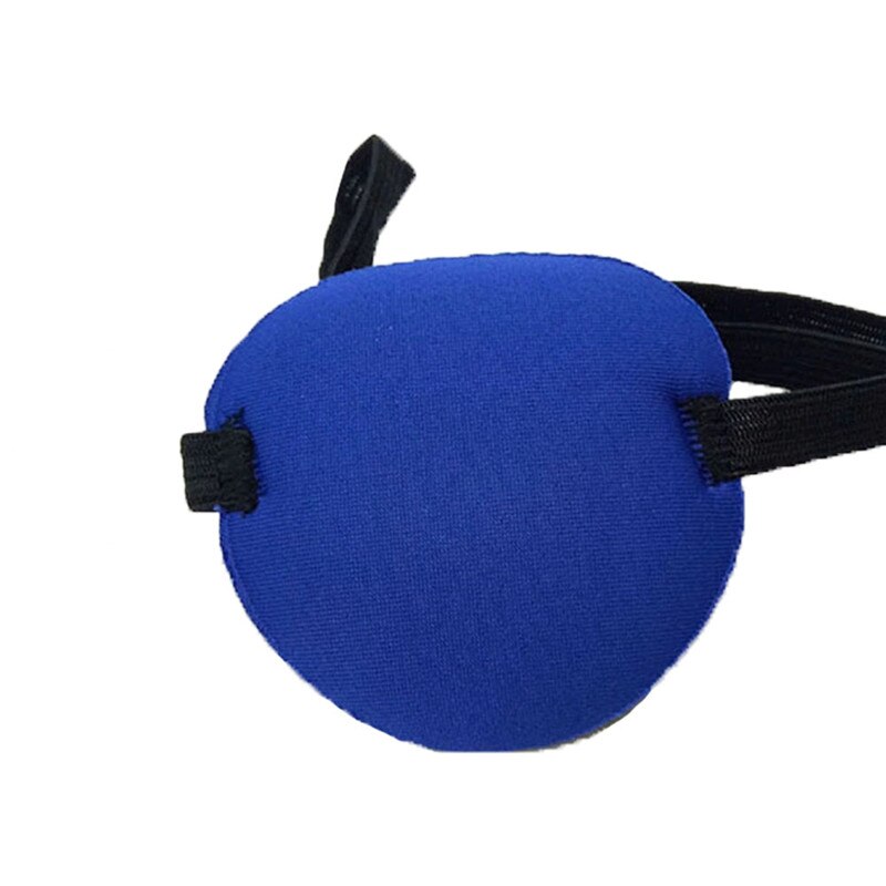 1 ud. De parches rellenos de seda pura ambliopía para los ojos oclusión parche de ojo perezoso ambliopía oscura astigmatismo entrenamiento sombra de ojos 5 colores: Blue