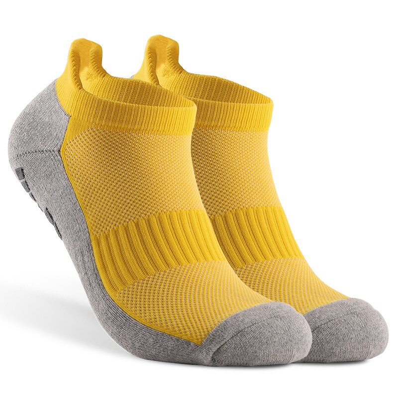 Calcetines antideslizantes con suela de silicona, para fútbol, competición , accesorios deportivos, unisex,: Yellow