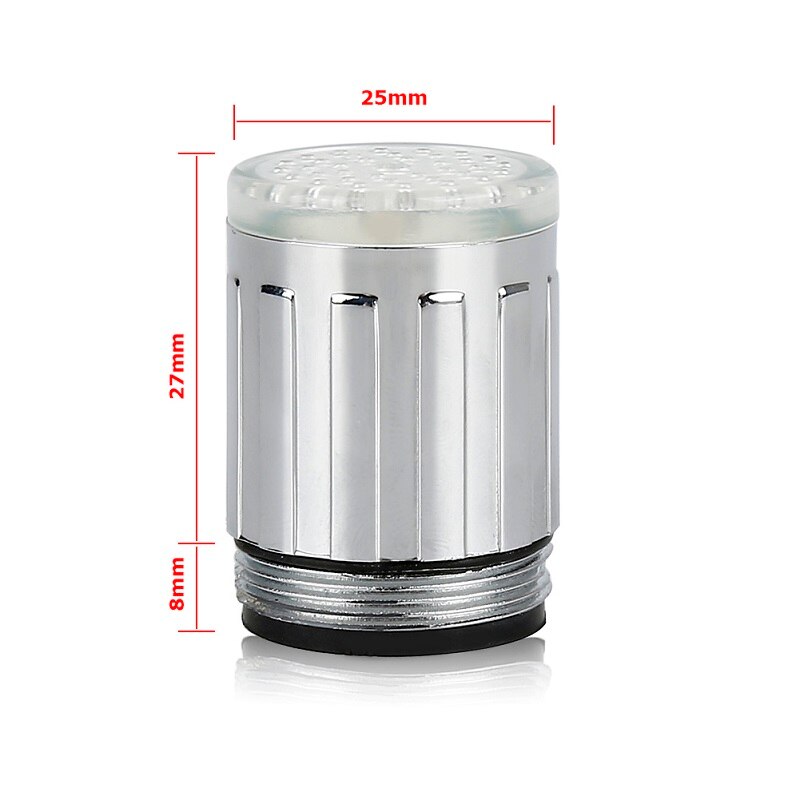 changeante lueur lumière-up LED robinet d'eau cuisine robinet de douche robinet lumineux buse tête salle de bain lumière 3 couleur 7 couleurs