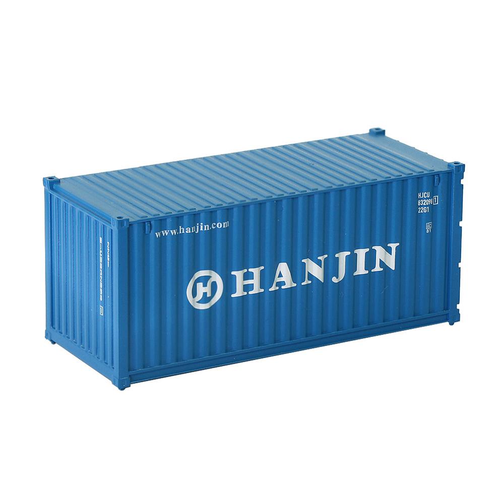 C8726 1pc Container da 20 piedi modello in scala HO accessori per treno 1:87 20 piedi modello di Container Layout ferroviario: HANJIN