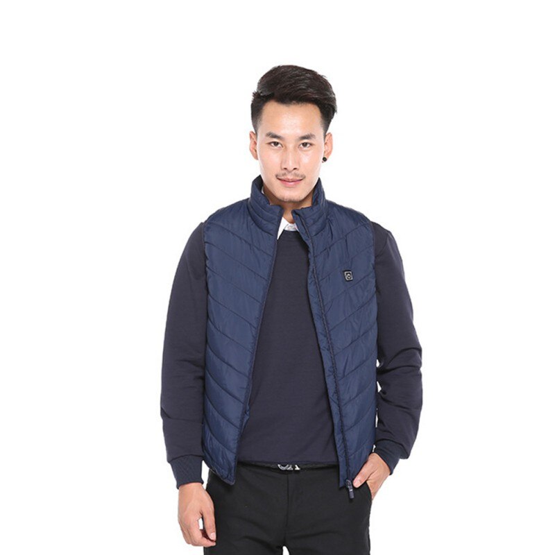 Heated Vest Men Electric Heating Cycling Vest Winter Thermal Jacket Usb Charging Washable Outdoor Fishing Hunting Golf Waistcoat