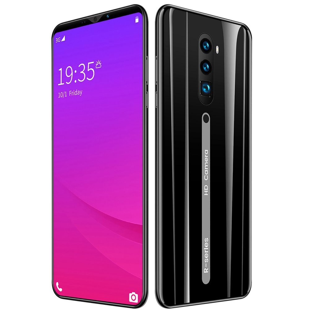 Rino3 Pro 5.8 Inch Scherm Android Telefoon Purple Water Screen Smartphone Effen Kleur Mobiele Telefoon Cool Vorm Mode