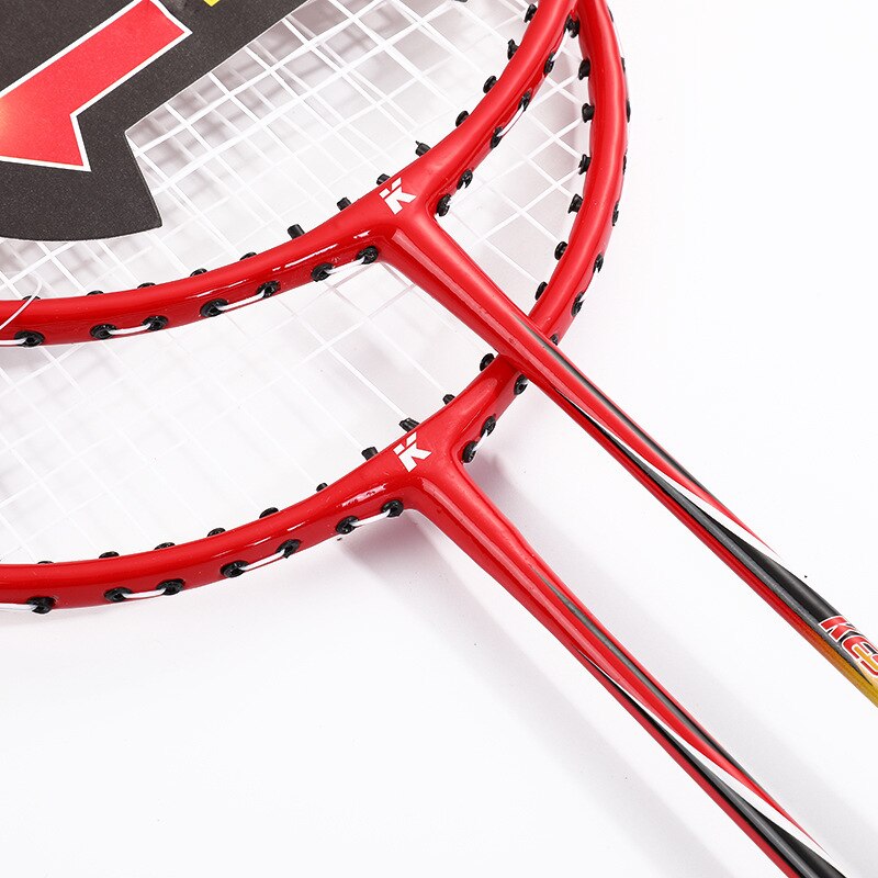 2pcs Badminton Rackets Set Family Couples Double Badminton Racquet Ferroalloy Playing Badminton -40
